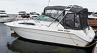 2003 Four Winns 205 Horizon Cuddy with factory trailer sold by a marine, boat and yacht broker in the Pickering, Whitby, Bowmanville, Peterborough, Belleville, Trenton and Brighton areas of  Ontario, Canada.